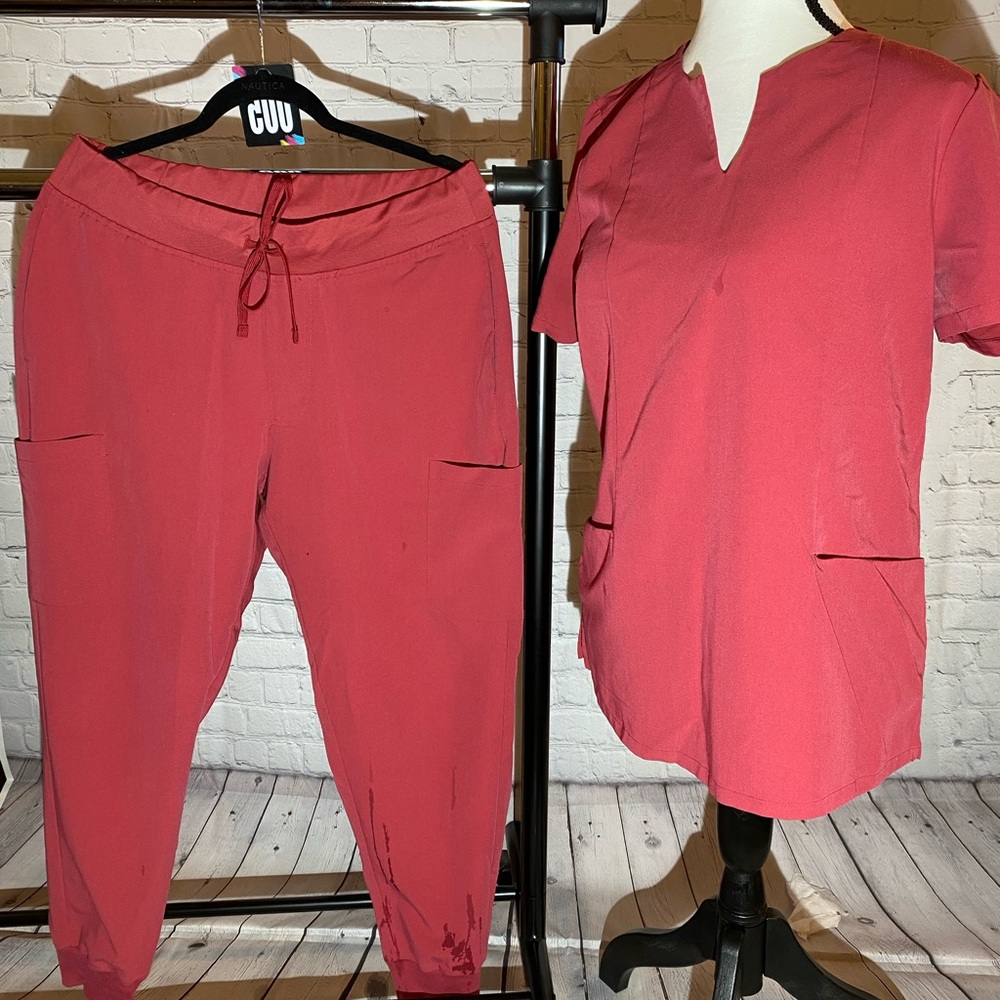 Women's Pink Pants and Top Set